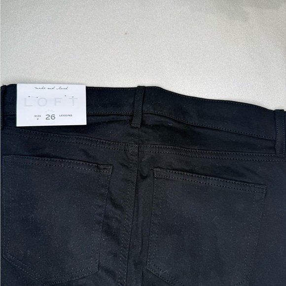 LOFT Women's legging NWT  Black Jeans - Picture 2 of 3
